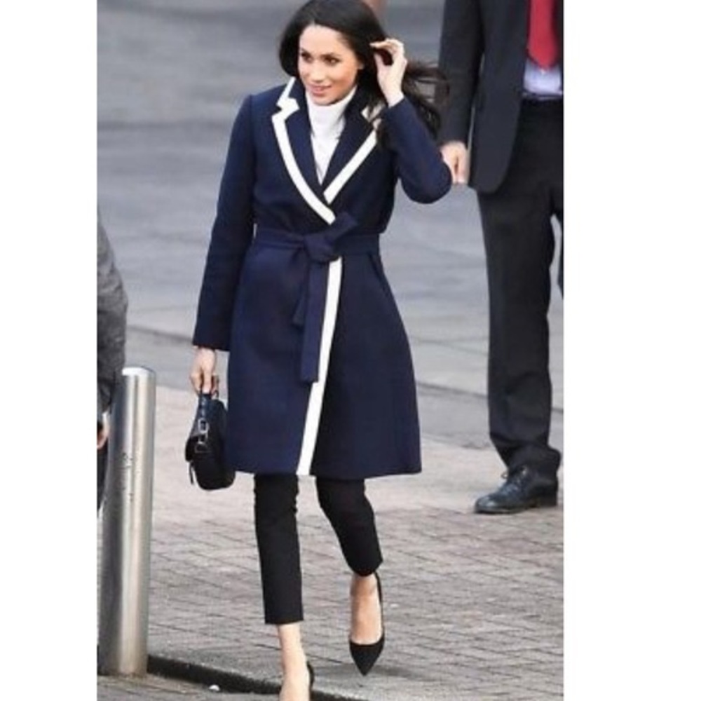 J.Crew Navy Coat size 4